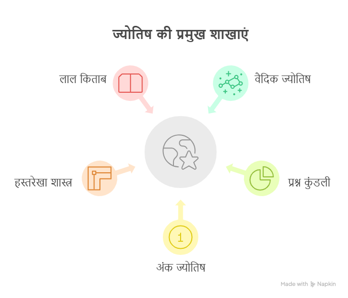 ज्योतिष की प्रमुख शाखाएं: